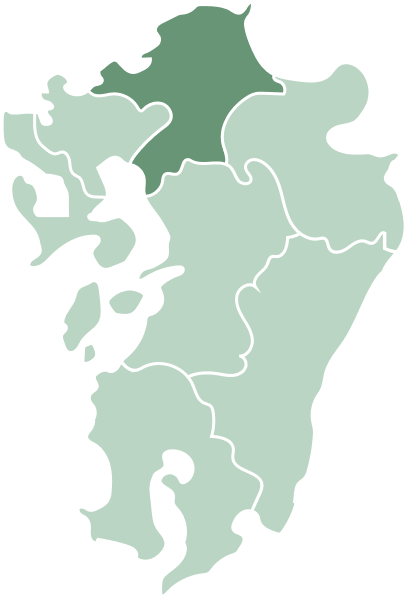 九州地域の地図